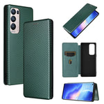 Struttura in fibra di carbonio Flip orizzontale magnetico Custodia in pelle TPU + PC + PU con slot per schede, For LG Stylo 7, For OPPO Realme V11 5G, For OPPO Reno5 Pro+, For OPPO Find X3 Neo, For Cubot C30, For OnePlus 9 Pro