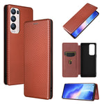 Struttura in fibra di carbonio Flip orizzontale magnetico Custodia in pelle TPU + PC + PU con slot per schede, For LG Stylo 7, For OPPO Realme V11 5G, For OPPO Reno5 Pro+, For OPPO Find X3 Neo, For Cubot C30, For OnePlus 9 Pro