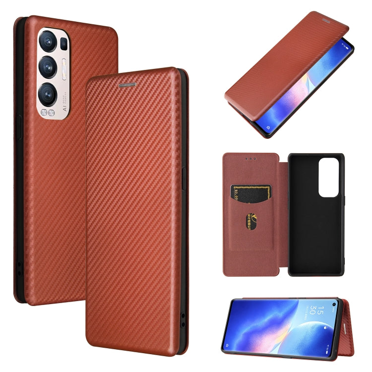 Struttura in fibra di carbonio Flip orizzontale magnetico Custodia in pelle TPU + PC + PU con slot per schede, For LG Stylo 7, For OPPO Realme V11 5G, For OPPO Reno5 Pro+, For OPPO Find X3 Neo, For Cubot C30, For OnePlus 9 Pro