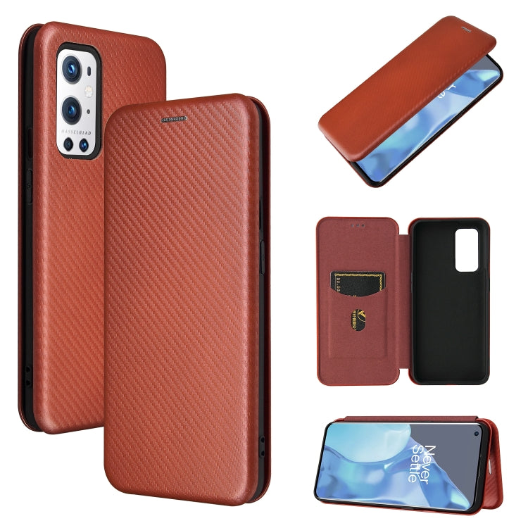 Struttura in fibra di carbonio Flip orizzontale magnetico Custodia in pelle TPU + PC + PU con slot per schede, For LG Stylo 7, For OPPO Realme V11 5G, For OPPO Reno5 Pro+, For OPPO Find X3 Neo, For Cubot C30, For OnePlus 9 Pro