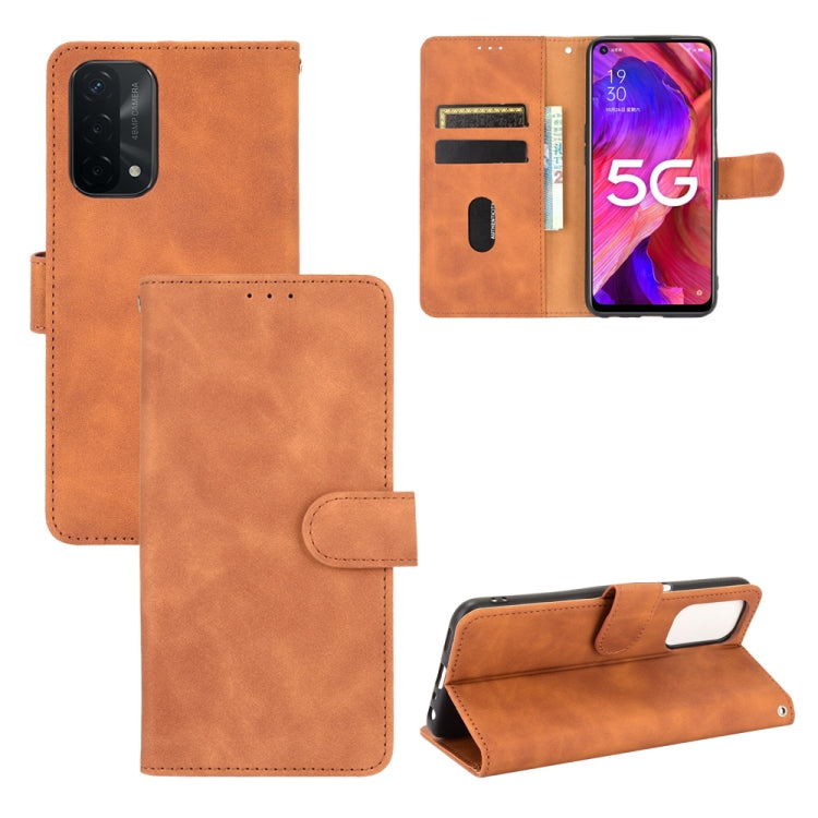 Tinta unita Skin Feel Fibbia magnetica Flip orizzontale Custodia in pelle PU con struttura in vitello con supporto e slot per schede e portafoglio, For Oppo A93 5G, For alcatel 1S (2021), For Xiaomi Mi 10S
