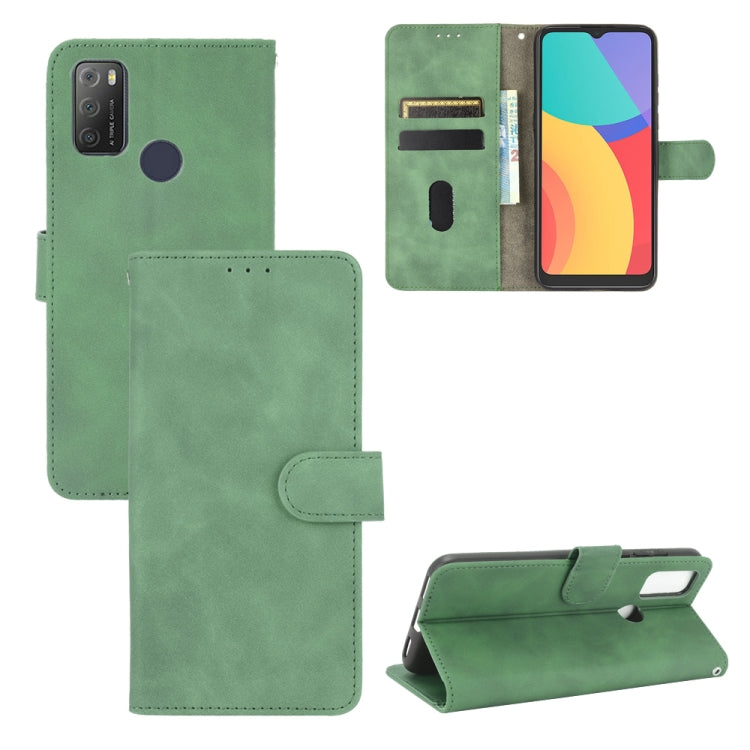 Tinta unita Skin Feel Fibbia magnetica Flip orizzontale Custodia in pelle PU con struttura in vitello con supporto e slot per schede e portafoglio, For Oppo A93 5G, For alcatel 1S (2021), For Xiaomi Mi 10S