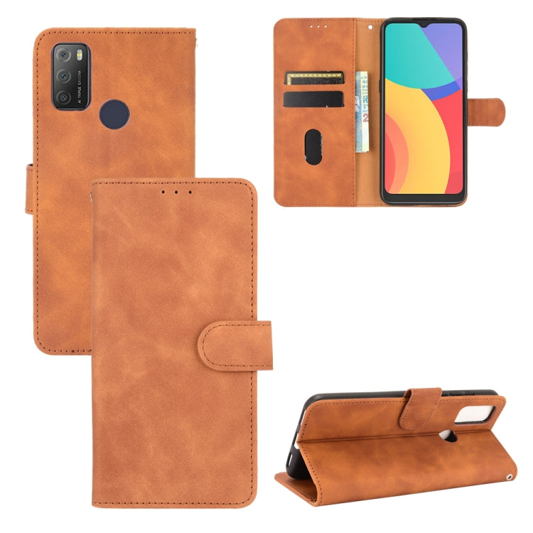 Tinta unita Skin Feel Fibbia magnetica Flip orizzontale Custodia in pelle PU con struttura in vitello con supporto e slot per schede e portafoglio, For Oppo A93 5G, For alcatel 1S (2021), For Xiaomi Mi 10S