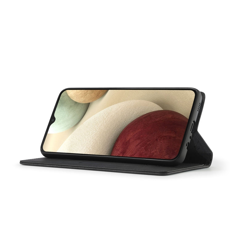 Custodia portafoglio in pelle PU e TPU per Samsung Galaxy A12