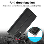 Custodia portafoglio in pelle PU e TPU per Samsung Galaxy A12
