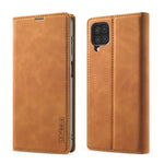 Custodia portafoglio in pelle PU e TPU per Samsung Galaxy A12