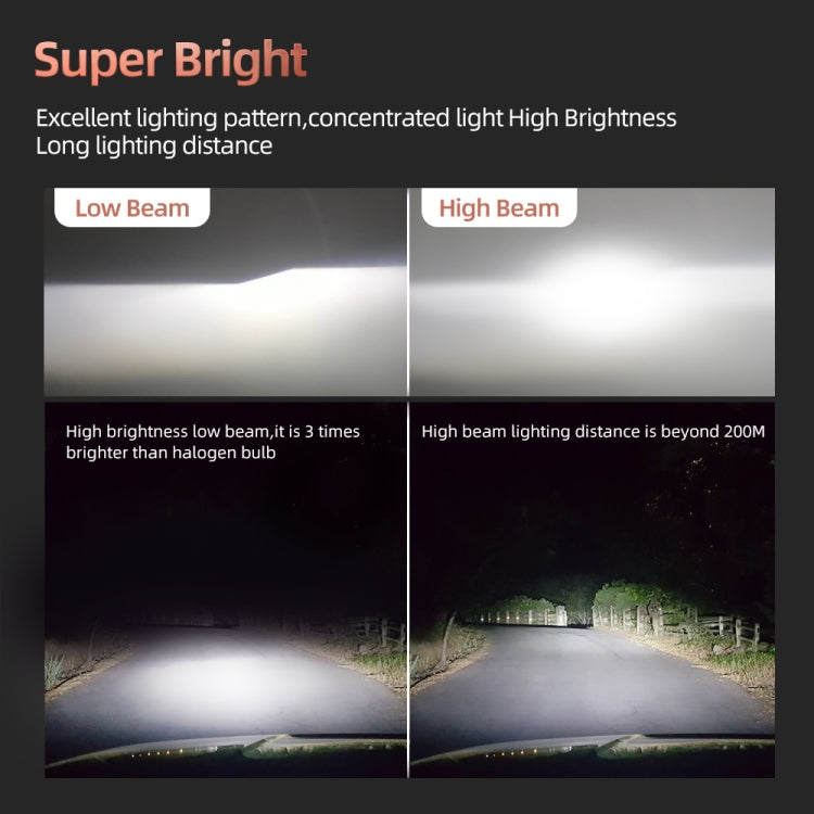2 PCS DC9-36V / 25W / 6000K / 2500LM IP68 Faro LED per auto impermeabile, F2 880 / 881 / H27, F2 9004 / HB1, F2 9005 / HB3 / H10, F2 9006 / HB4, F2 9007 / HB5, F2 9012, F2 H1, F2 H3, F2 H4 / HB2 / 9003, F2 H7, F2 H8 / H9 / H11, F2 H13