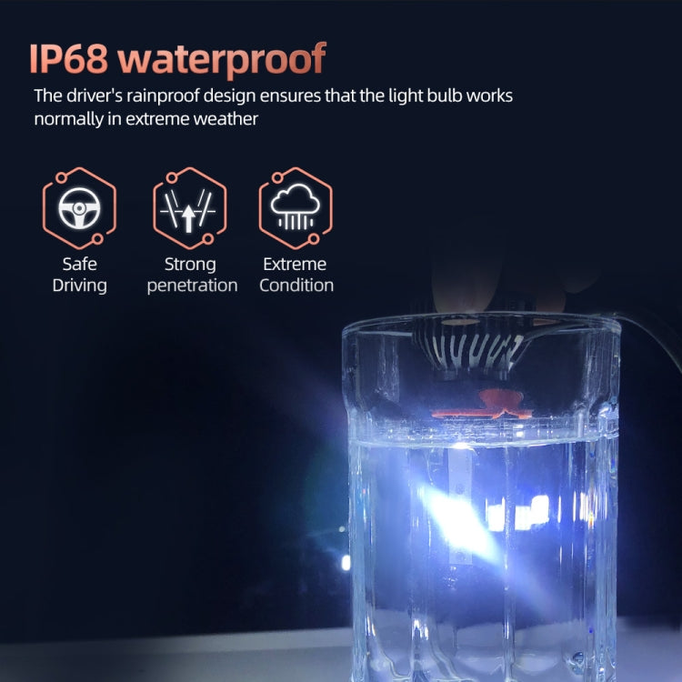 2 PCS DC9-36V / 25W / 6000K / 2500LM IP68 Faro LED per auto impermeabile, F2 880 / 881 / H27, F2 9004 / HB1, F2 9005 / HB3 / H10, F2 9006 / HB4, F2 9007 / HB5, F2 9012, F2 H1, F2 H3, F2 H4 / HB2 / 9003, F2 H7, F2 H8 / H9 / H11, F2 H13