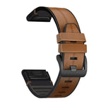 Cinturino silicone e pelle per Garmin Fenix 6 e 6X