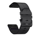 Cinturino di ricambio per cinturino di ricambio in silicone + pelle a sgancio rapido, For Garmin Fenix 6, For Garmin Fenix 6X