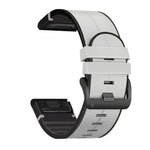 Cinturino di ricambio per cinturino di ricambio in silicone + pelle a sgancio rapido, For Garmin Fenix 6, For Garmin Fenix 6X