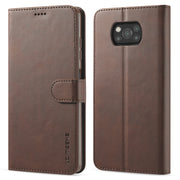 LC.IMEEKE Custodia in pelle a vibrazione orizzontale con struttura in vitello con supporto, slot per schede e portafoglio, For Xiaomi Poco X3 NFC