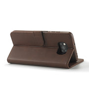 LC.IMEEKE Custodia in pelle a vibrazione orizzontale con struttura in vitello con supporto, slot per schede e portafoglio, For Xiaomi Poco X3 NFC