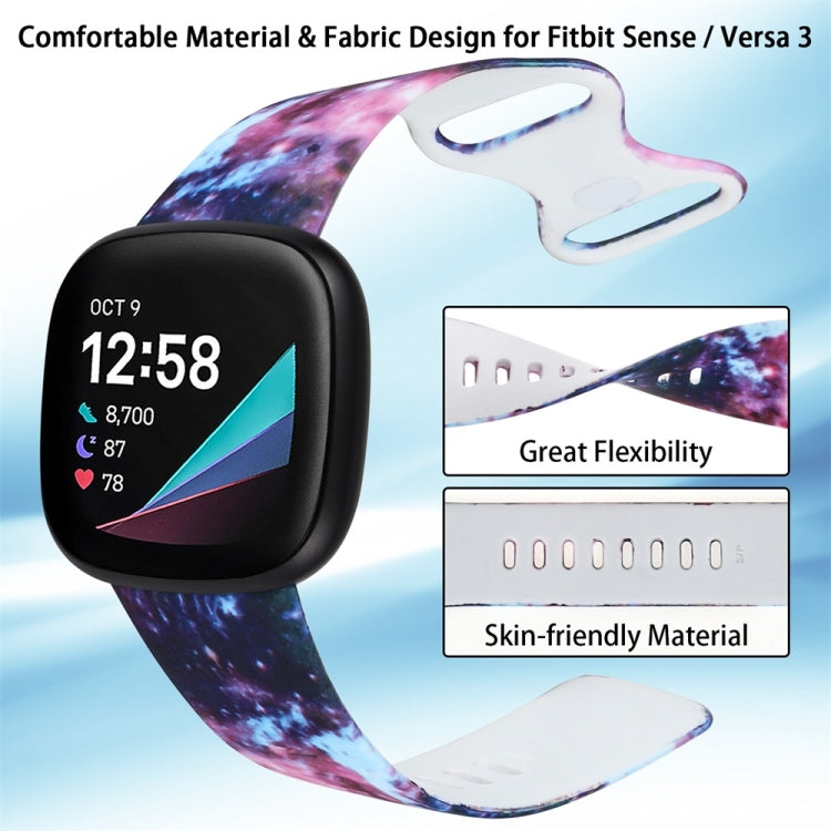 Per Fitbit Versa 3 stampa cinturino cinturino di ricambio, S