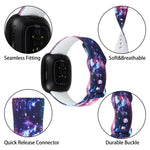 Per Fitbit Versa 3 stampa cinturino cinturino di ricambio, S