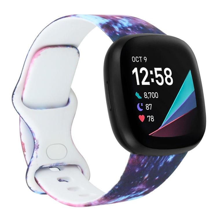 Per Fitbit Versa 3 stampa cinturino cinturino di ricambio, S