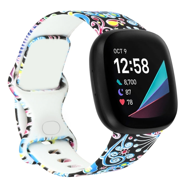 Per Fitbit Versa 3 stampa cinturino cinturino di ricambio, S
