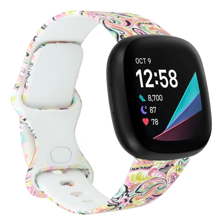 Per Fitbit Versa 3 stampa cinturino cinturino di ricambio, S