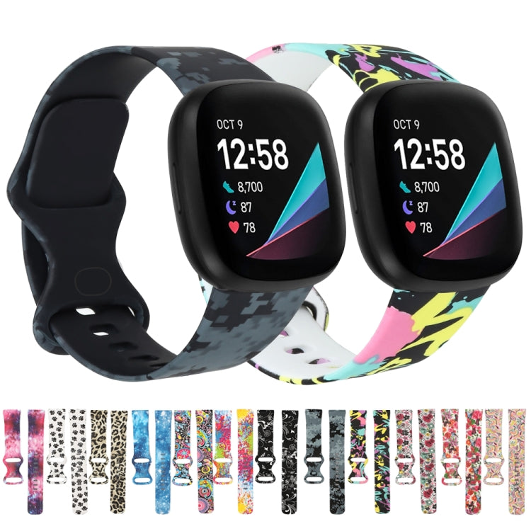 Per Fitbit Versa 3 stampa cinturino cinturino di ricambio, S