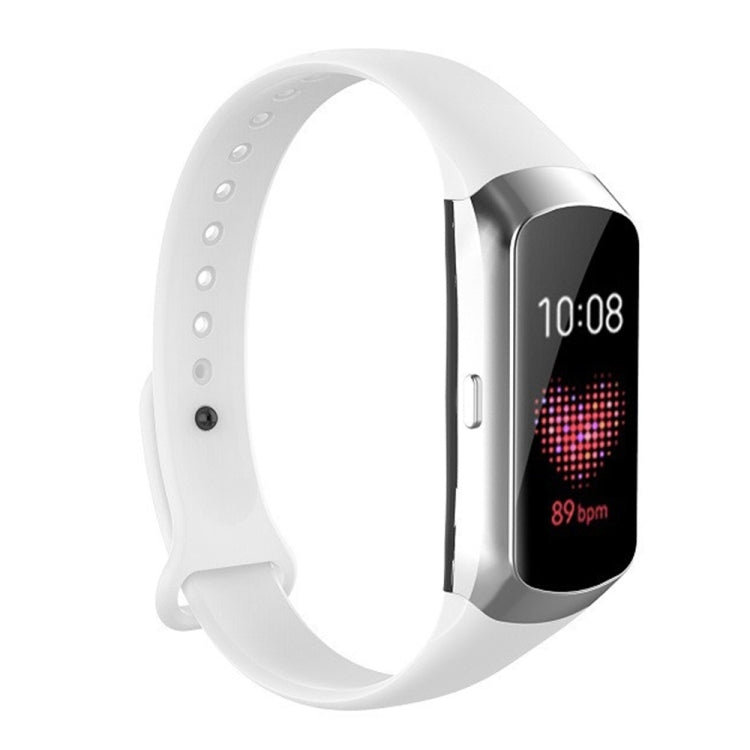 Per Samsung Galaxy Fit SM-R370 Cinturino di ricambio per cinturino in silicone lucido con bottone a chiodo