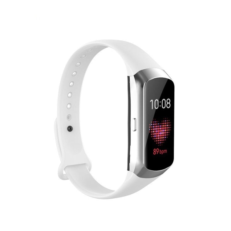 Per Samsung Galaxy Fit SM-R370 Cinturino di ricambio per cinturino in silicone lucido con bottone a chiodo