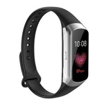 Per Samsung Galaxy Fit SM-R370 Cinturino di ricambio per cinturino in silicone lucido con bottone a chiodo