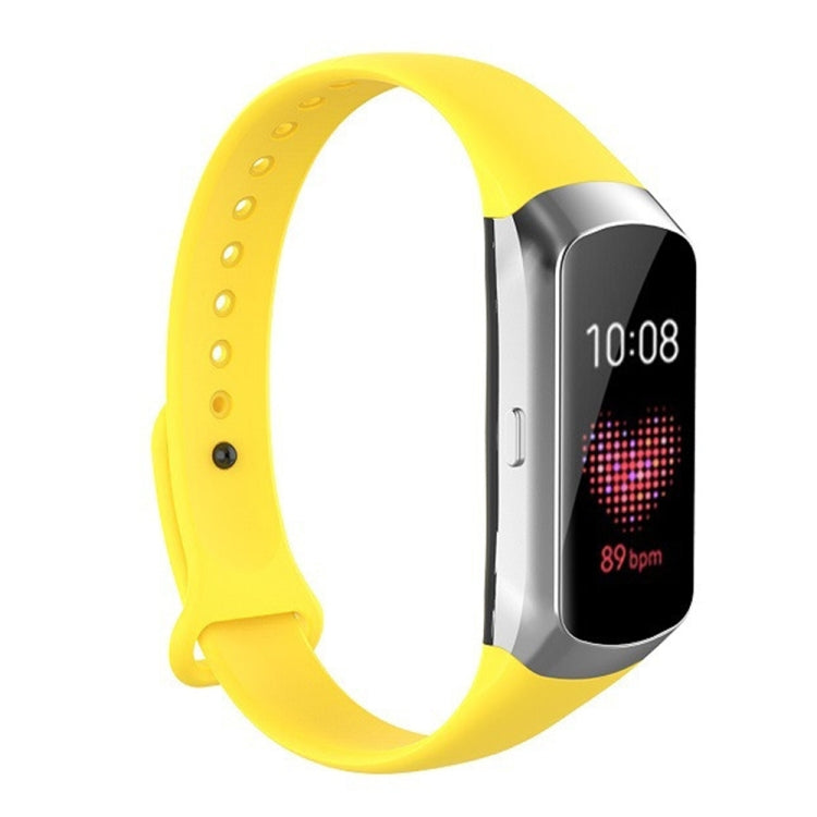 Per Samsung Galaxy Fit SM-R370 Cinturino di ricambio per cinturino in silicone lucido con bottone a chiodo