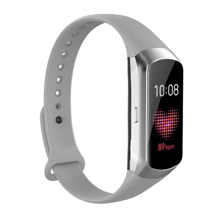 Per Samsung Galaxy Fit SM-R370 Cinturino di ricambio per cinturino in silicone lucido con bottone a chiodo