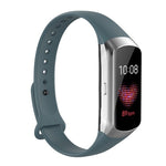 Per Samsung Galaxy Fit SM-R370 Cinturino di ricambio per cinturino in silicone lucido con bottone a chiodo