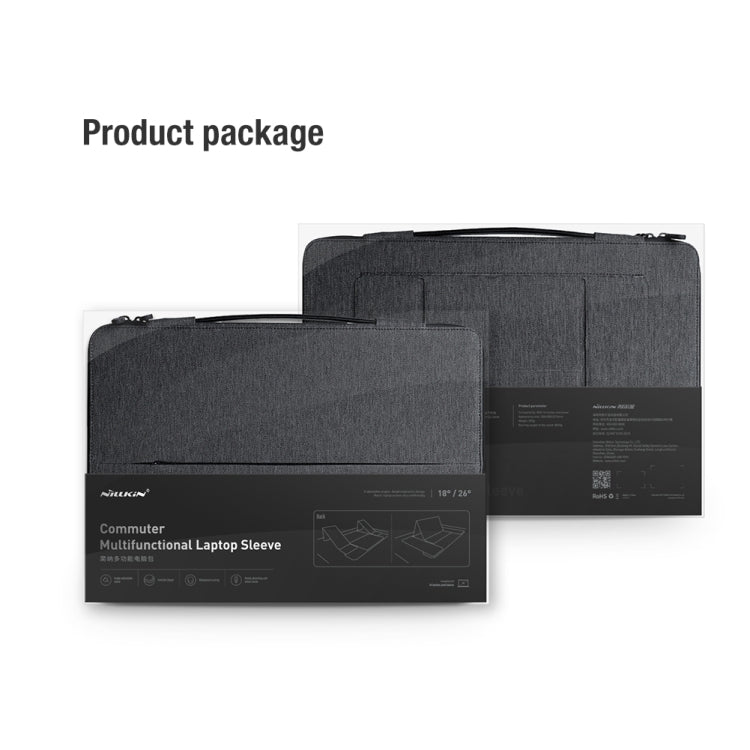 Custodia per laptop multifunzionale per pendolari NILLKIN, For 14.0 inch and Below, For 16.0 inch and Below