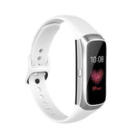 Per Samsung Galaxy Fit SM-R370 Cinturino di ricambio per cinturino con fibbia nera in acciaio al silicone