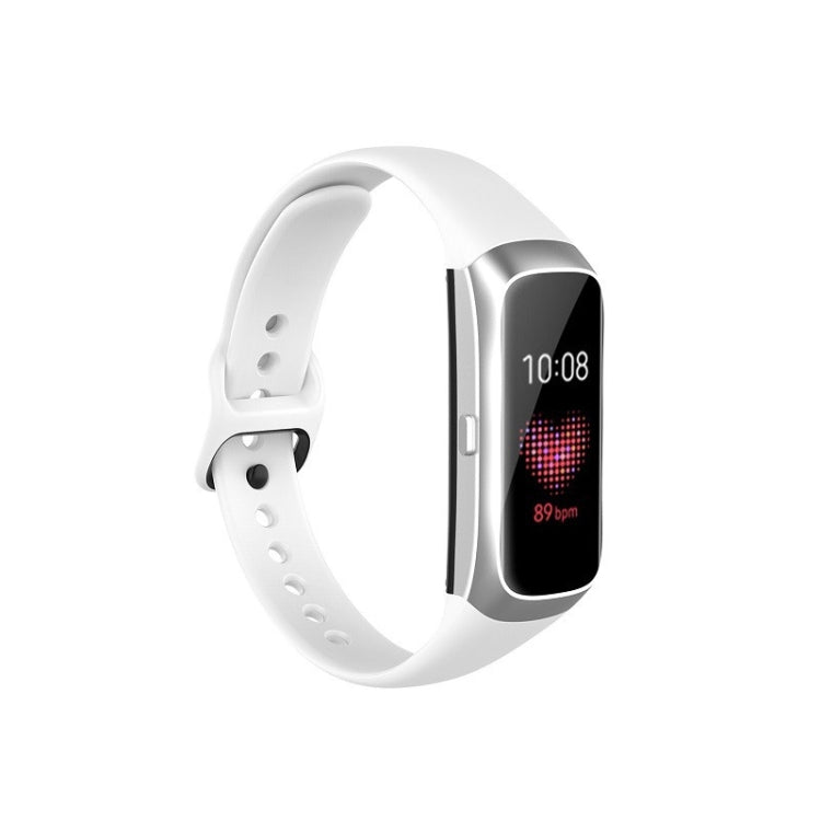 Per Samsung Galaxy Fit SM-R370 Cinturino di ricambio per cinturino con fibbia nera in acciaio al silicone