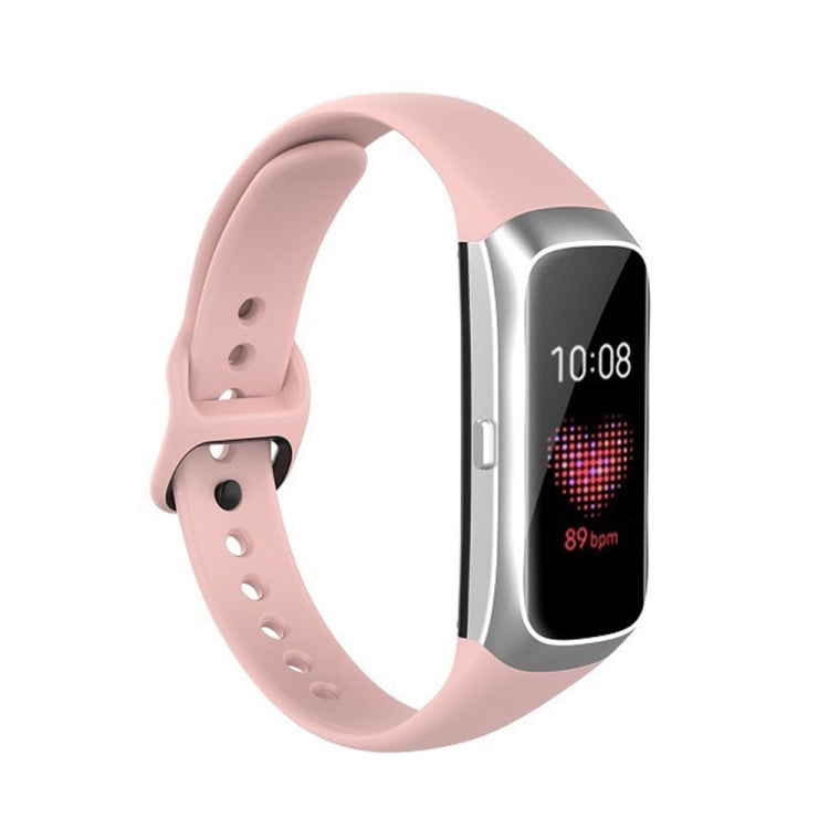 Per Samsung Galaxy Fit SM-R370 Cinturino di ricambio per cinturino con fibbia nera in acciaio al silicone