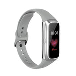 Per Samsung Galaxy Fit SM-R370 Cinturino di ricambio per cinturino con fibbia nera in acciaio al silicone
