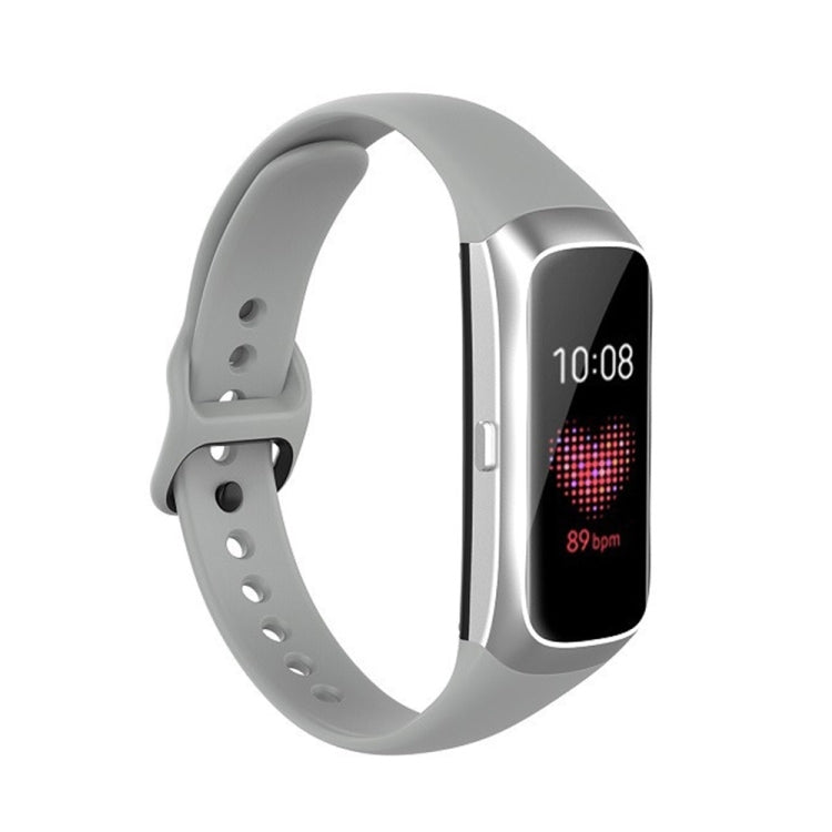 Per Samsung Galaxy Fit SM-R370 Cinturino di ricambio per cinturino con fibbia nera in acciaio al silicone