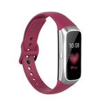 Per Samsung Galaxy Fit SM-R370 Cinturino di ricambio per cinturino con fibbia nera in acciaio al silicone