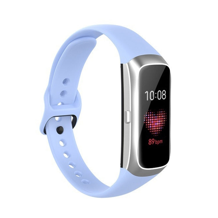 Per Samsung Galaxy Fit SM-R370 Cinturino di ricambio per cinturino con fibbia nera in acciaio al silicone