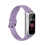 Per Samsung Galaxy Fit SM-R370 Cinturino di ricambio per cinturino con fibbia nera in acciaio al silicone
