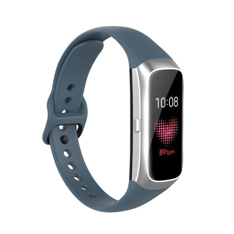 Per Samsung Galaxy Fit SM-R370 Cinturino di ricambio per cinturino con fibbia nera in acciaio al silicone