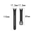 Per Samsung Galaxy Fit SM-R370 Cinturino di ricambio per cinturino con fibbia nera in acciaio al silicone