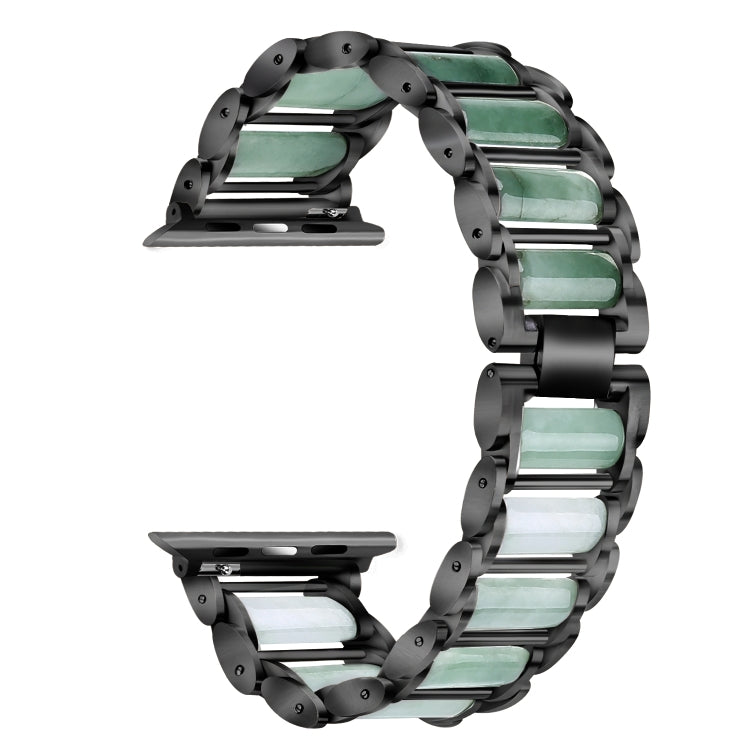 Cinturino per orologio in acciaio inossidabile color smeraldo, For Apple Watch Ultra 49mm / Series 8&7 45mm / SE 2&6&SE&5&4 44mm / 3&2&1 42mm, For Apple Watch Series 8&7 41mm / SE 2&6&SE&5&4 40mm / 3&2&1 38mm                                            ...