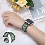Cinturino per orologio in acciaio inossidabile color smeraldo, For Apple Watch Ultra 49mm / Series 8&7 45mm / SE 2&6&SE&5&4 44mm / 3&2&1 42mm, For Apple Watch Series 8&7 41mm / SE 2&6&SE&5&4 40mm / 3&2&1 38mm                                            ...
