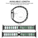 Cinturino per orologio in acciaio inossidabile color smeraldo, For Apple Watch Ultra 49mm / Series 8&7 45mm / SE 2&6&SE&5&4 44mm / 3&2&1 42mm, For Apple Watch Series 8&7 41mm / SE 2&6&SE&5&4 40mm / 3&2&1 38mm                                            ...