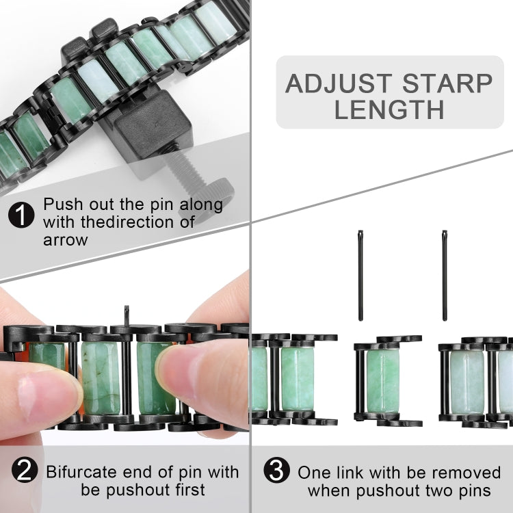 Cinturino per orologio in acciaio inossidabile color smeraldo, For Apple Watch Ultra 49mm / Series 8&7 45mm / SE 2&6&SE&5&4 44mm / 3&2&1 42mm, For Apple Watch Series 8&7 41mm / SE 2&6&SE&5&4 40mm / 3&2&1 38mm                                            ...