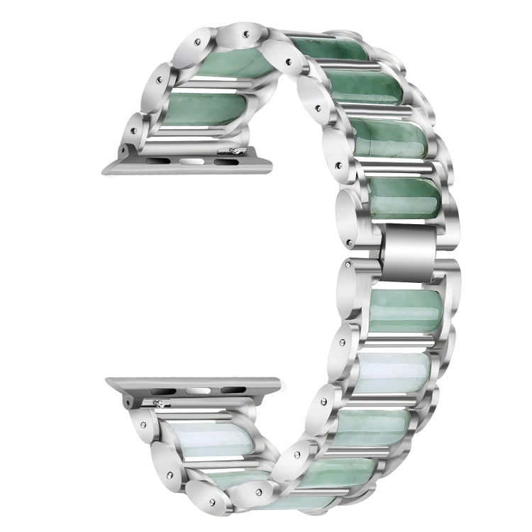 Cinturino per orologio in acciaio inossidabile color smeraldo, For Apple Watch Ultra 49mm / Series 8&7 45mm / SE 2&6&SE&5&4 44mm / 3&2&1 42mm, For Apple Watch Series 8&7 41mm / SE 2&6&SE&5&4 40mm / 3&2&1 38mm                                            ...