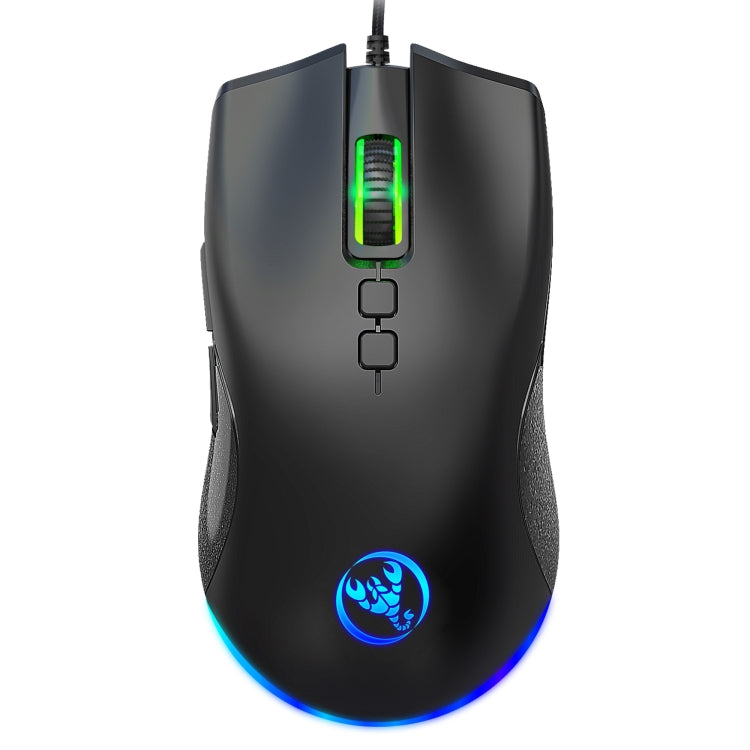 Mouse da gioco meccanico leggero HXSJ A883 a 7 tasti 6400 DPI RGB
