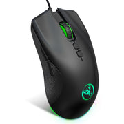 Mouse da gioco meccanico leggero HXSJ A883 a 7 tasti 6400 DPI RGB