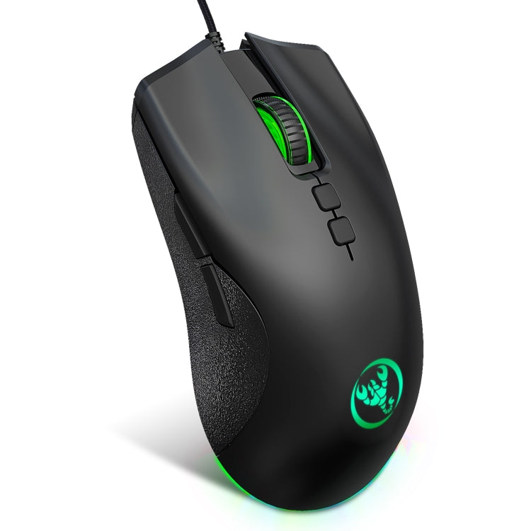 Mouse da gioco meccanico leggero HXSJ A883 a 7 tasti 6400 DPI RGB