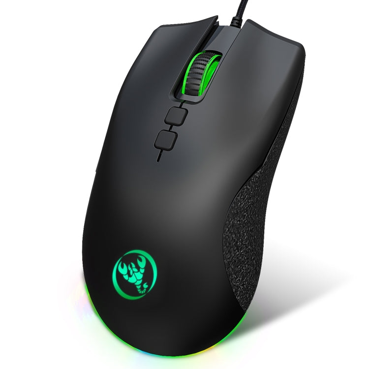 Mouse da gioco meccanico leggero HXSJ A883 a 7 tasti 6400 DPI RGB