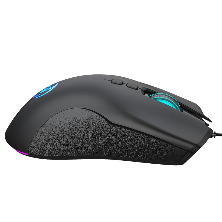 Mouse da gioco meccanico leggero HXSJ A883 a 7 tasti 6400 DPI RGB